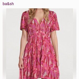 ba&sh Talita mini dress pink Small Size 1